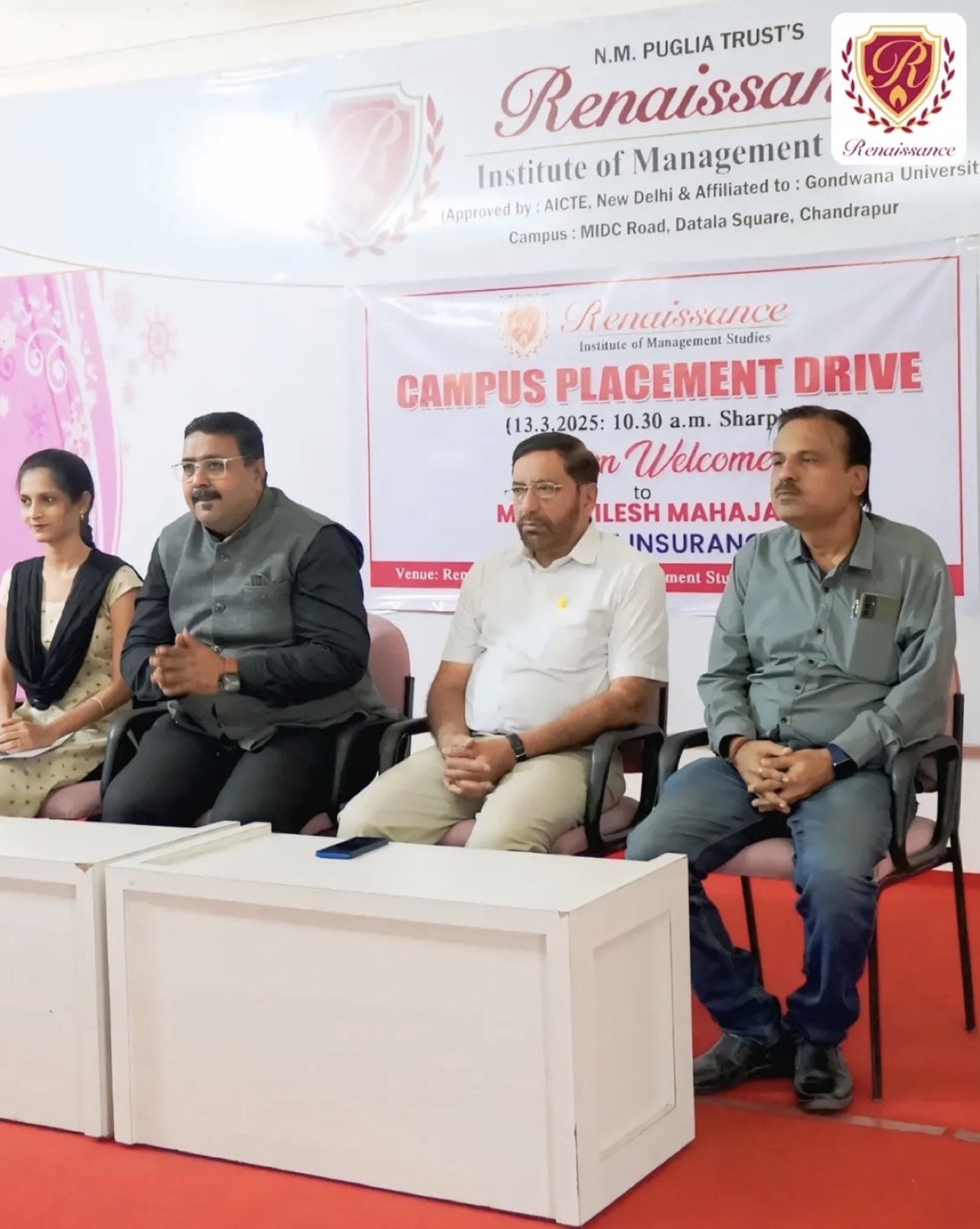 Campus placement drive at Renaissance