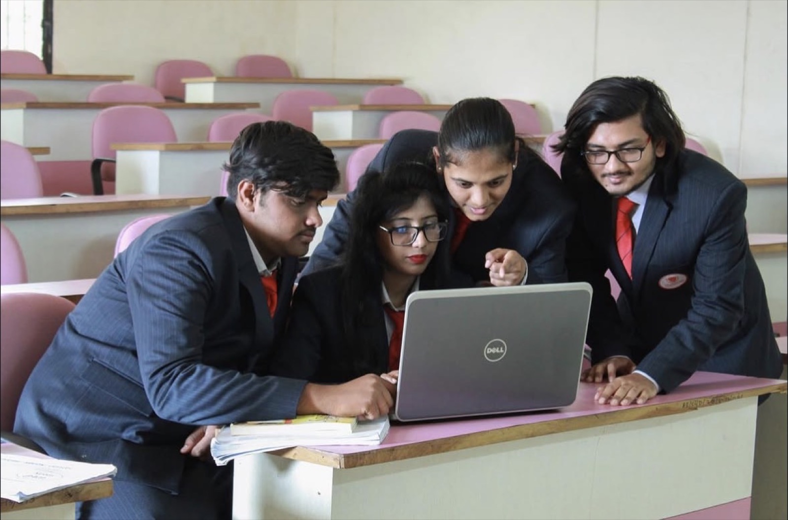 Renaissance management students working together in a classroom
